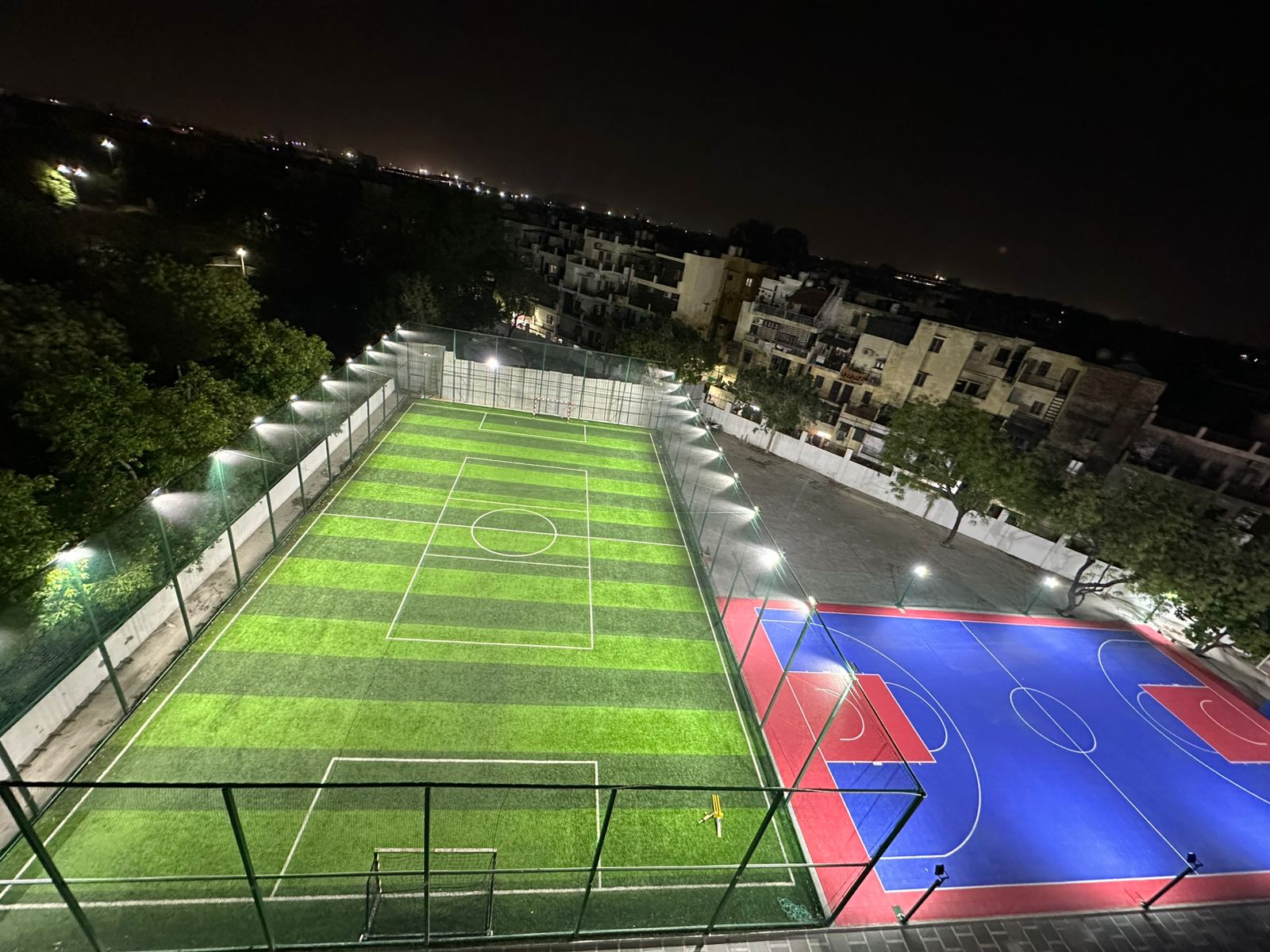 Box Cricket Match in Action at Ace Football and Box Cricket